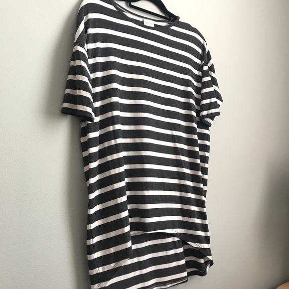 LuLaRoe Tops - NWOT LulaRoe Irma XXS - Charcoal Gray Stripe